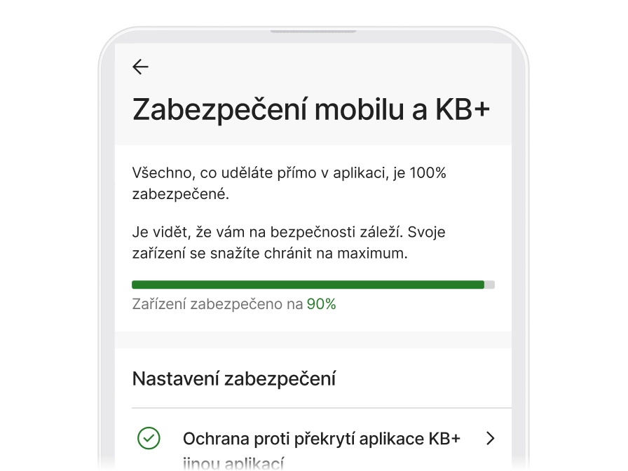 Zabezpečení telefonu (Android)