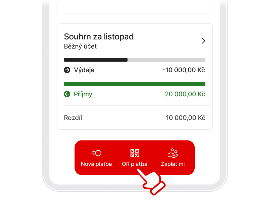 Bezstarostné placení QR kodem