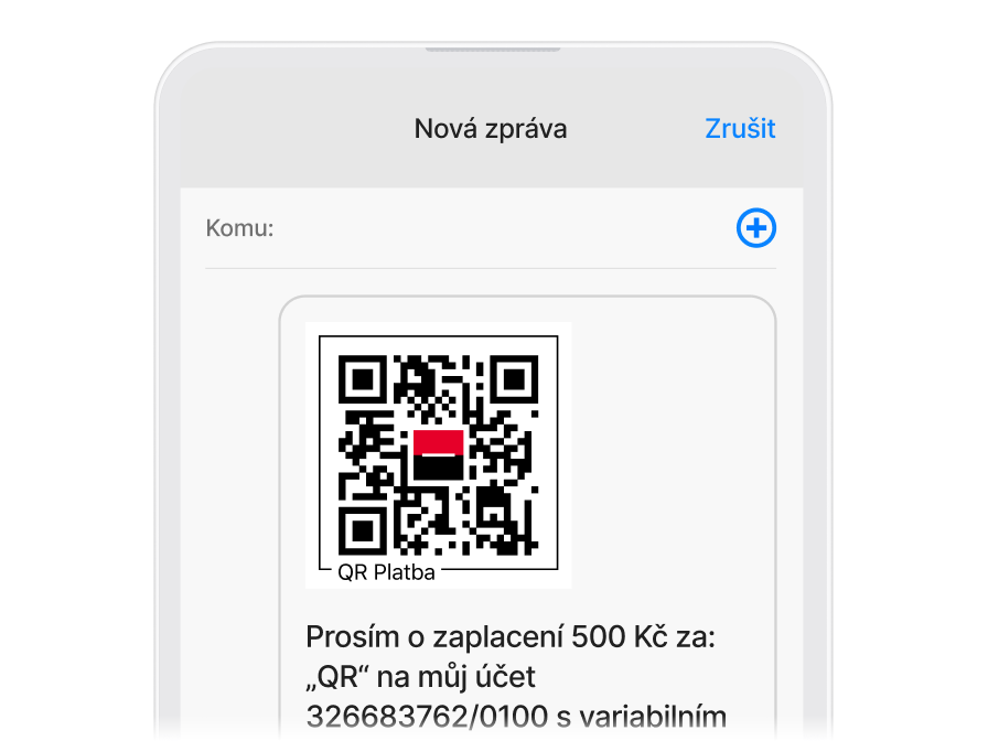 QR kód v iMessage