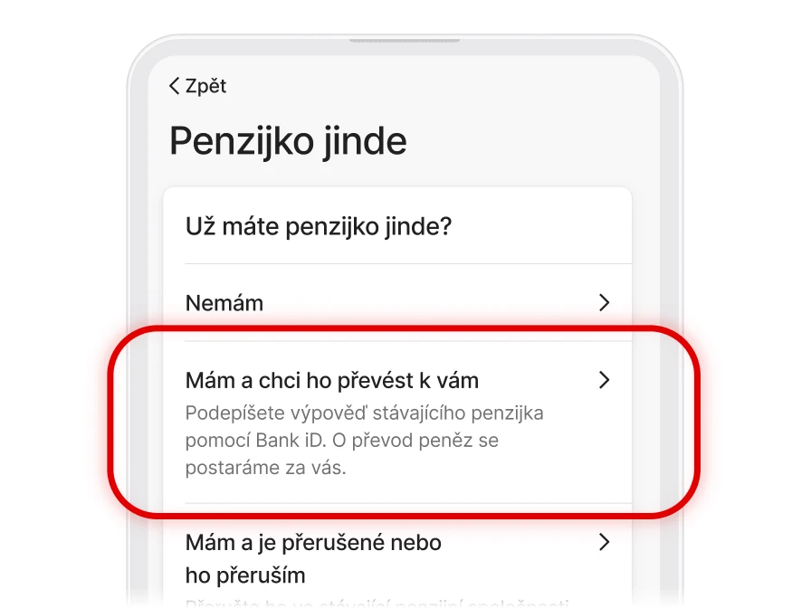 Převeďte své stávající penzijko do@KB