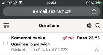 E-mail notifikace