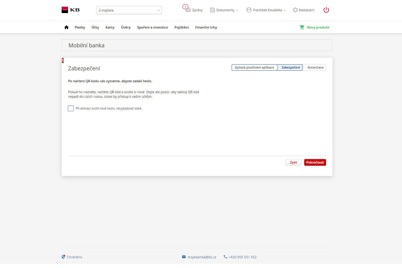 Jak Vygenerovat QR K d V Internetov m Bankovnictv MojeBanka MojeBanka 