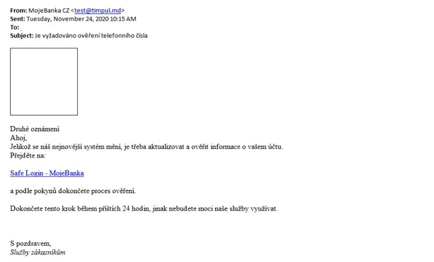 Podvodný email