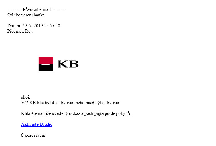 Podvodný email