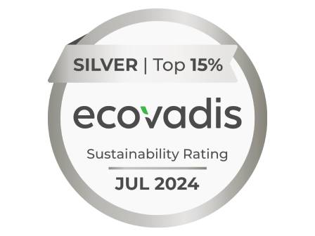 Strieborná medaila EcoVadis 