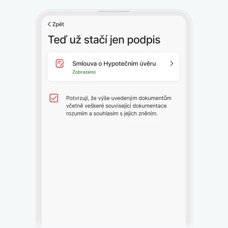 Podpis hypoteční smlouvy