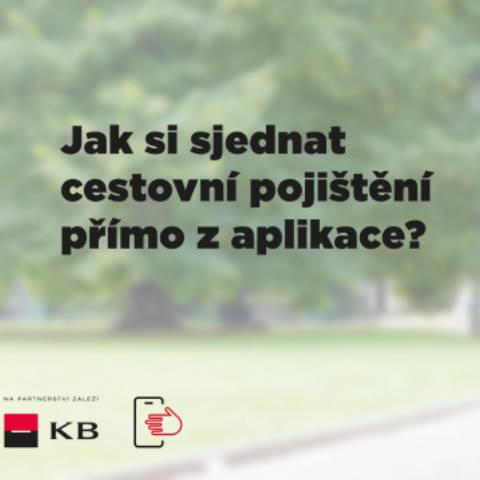 Mobilní banka - jak si sjednat cestovní pojištění? (iOS)