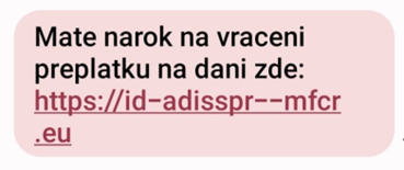 Podvodná SMS