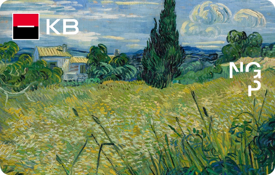 Výřez z díla, Vincent van Gogh, Zelené obilí, 1889