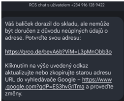 Podvodná SMS