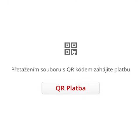 Rychlé placení přetažením faktury s QR kódem