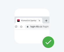 Simple address login.kb.cz/login