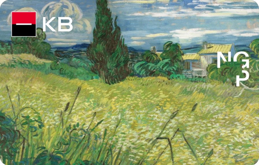 Výřez z díla, Vincent van Gogh, Zelené obilí, 1889