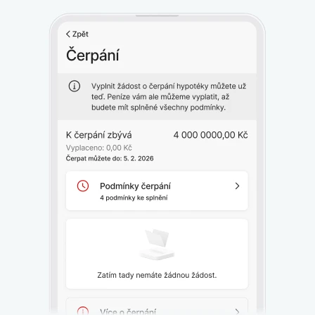 Podívejte se na podmínky čerpání