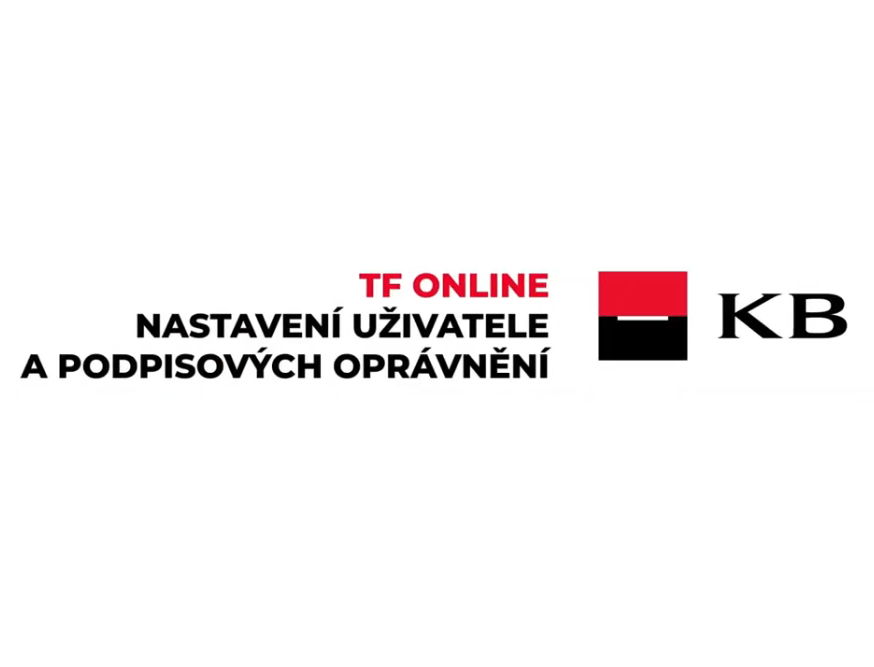 Nastavení uživatele a podpisových oprávnění v aplikaci TF OnLine