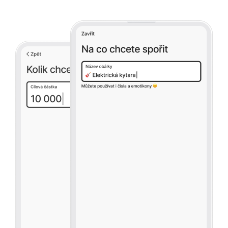 Pojmenování a cílová částka