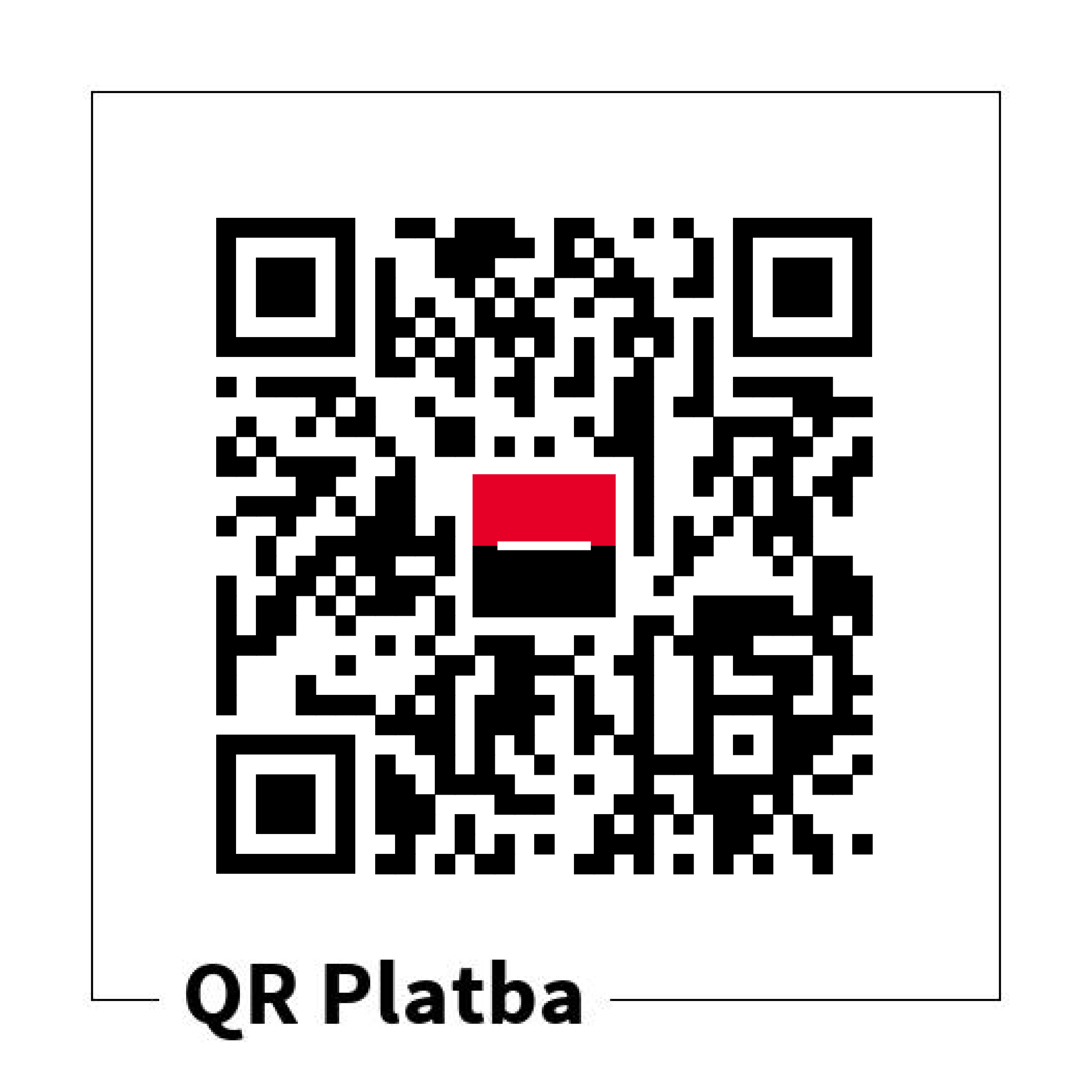 QR kod platba 500 kc