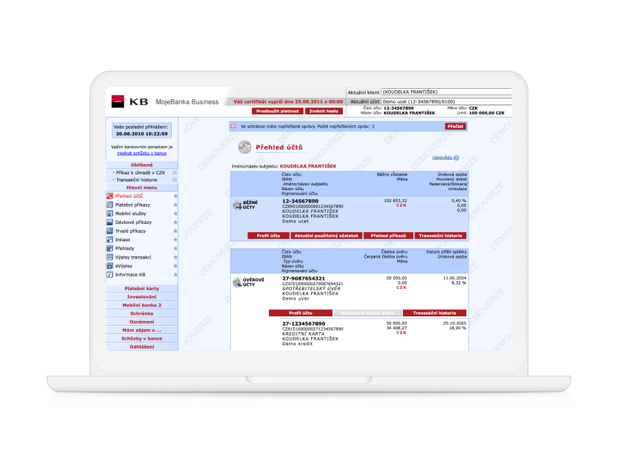 Internet Banking Komer n Banka